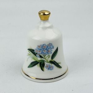 Danbury Mint Alaska Forget-Me-Not Official State Flower‎ Bell Collection